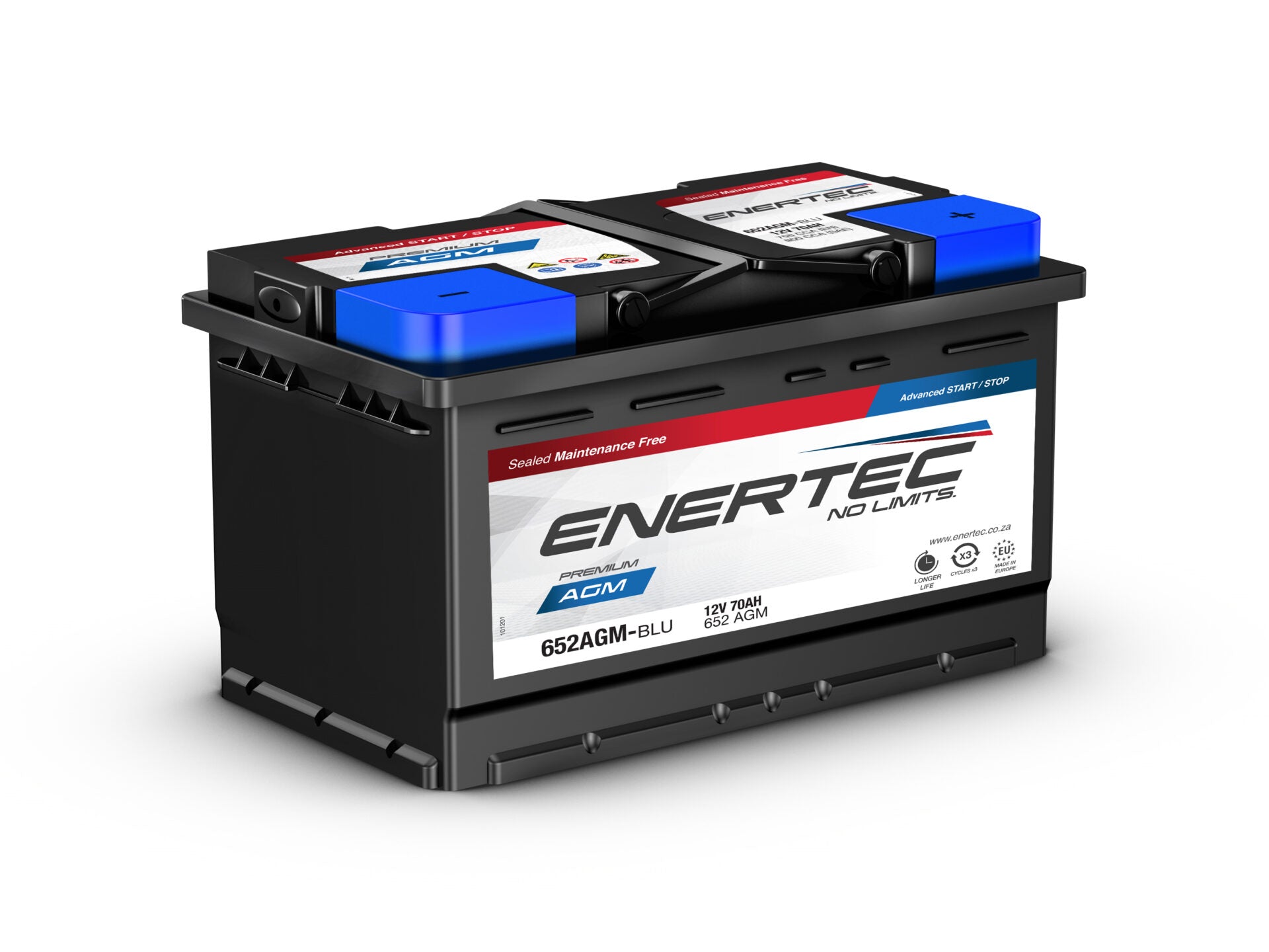 Enertec 652 70A/h RHP - L3 AGM