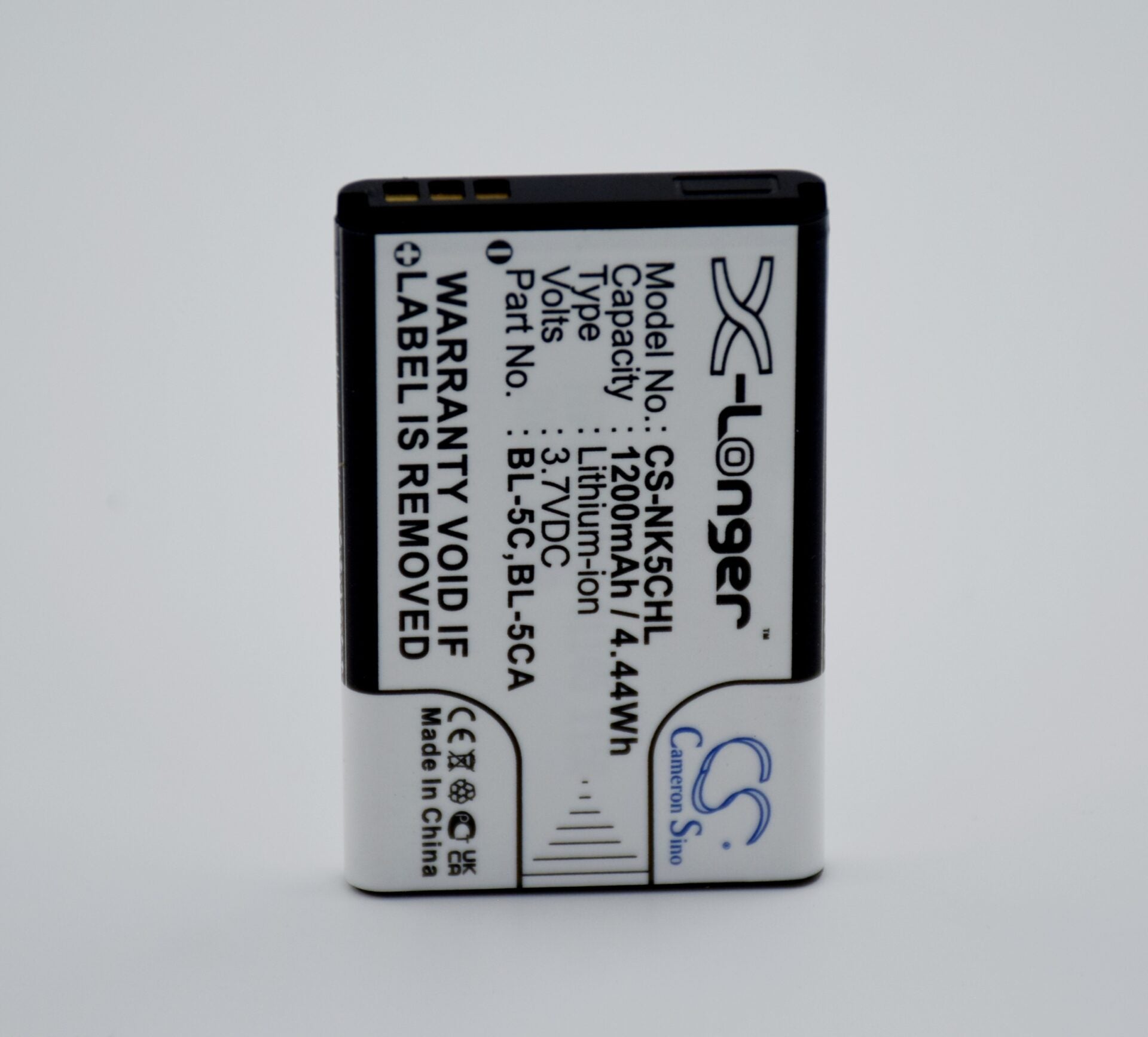 BL-5C 3.7v Li-Ion Phone Battery - CS-NK5CHL