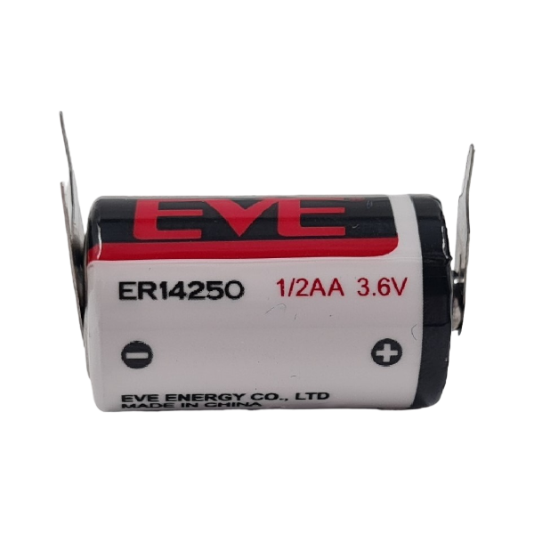 ER14250 EVE 1/2AA 3.6v Lithium 3 pin