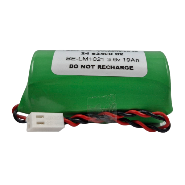 BE-LM1021 - 3.6v 19Ah Lithium Cell with Connector - ER34615H - 0