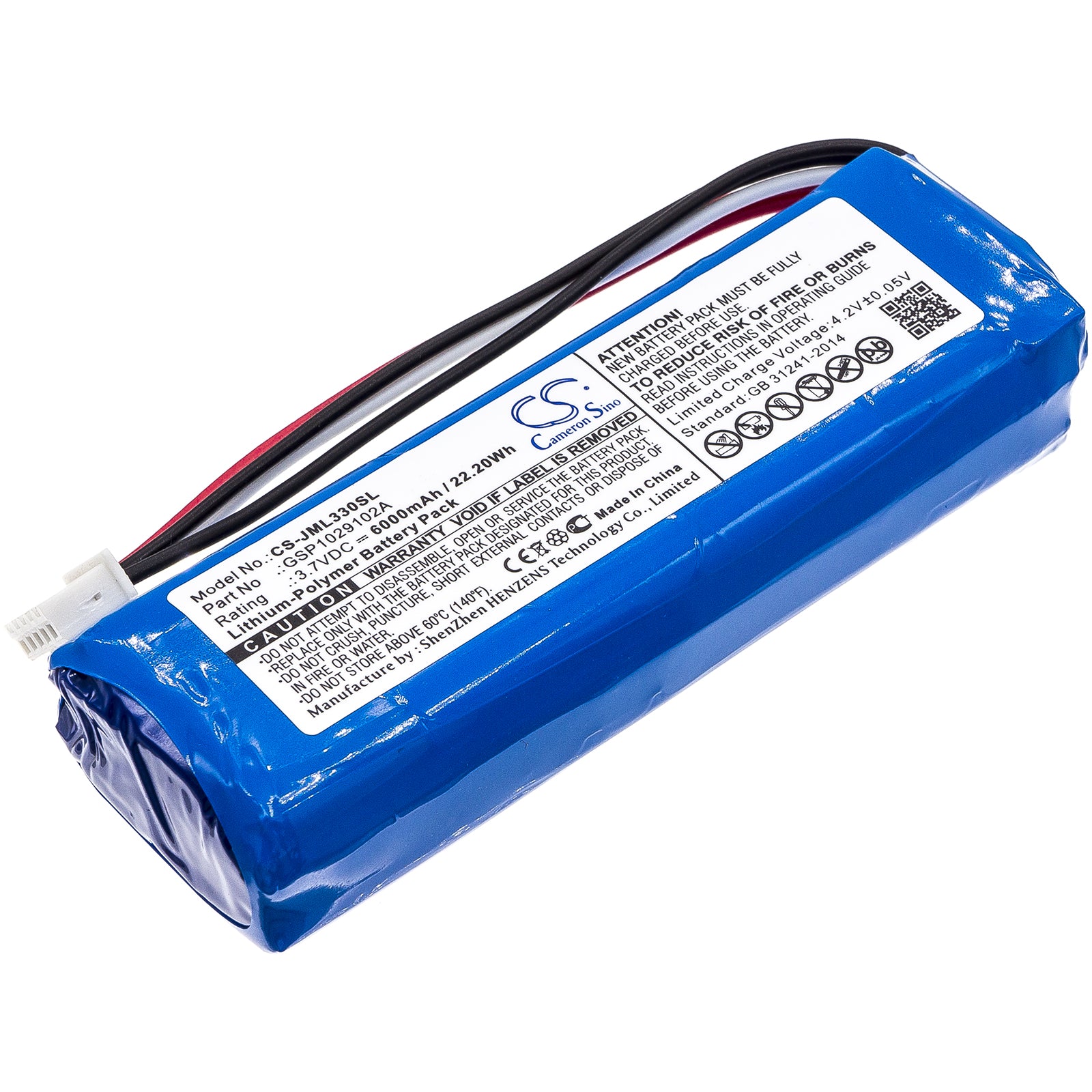 3.7v 6000mAh JBL Charge 3 Speaker Battery