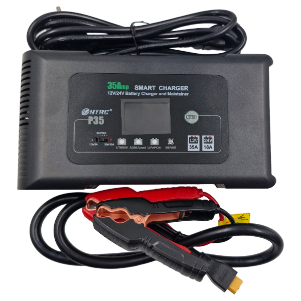 HTRC P35 12v/24v 35A 9 Stage Smart Battery Charger