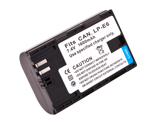 Canon LP-E6 replacement battery